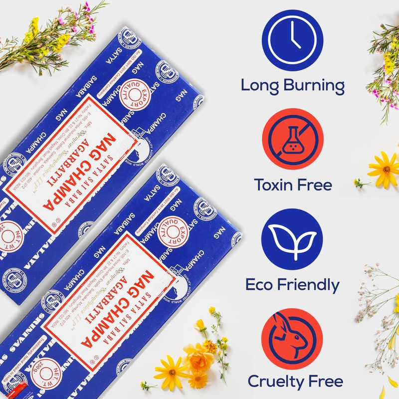Raajsee Incense Stick Holder Bundle with Satya Nag Champa Incense