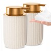 Ceramic Foaming Soap Dispenser, 12 oz Bathroom Foam Hand Soap