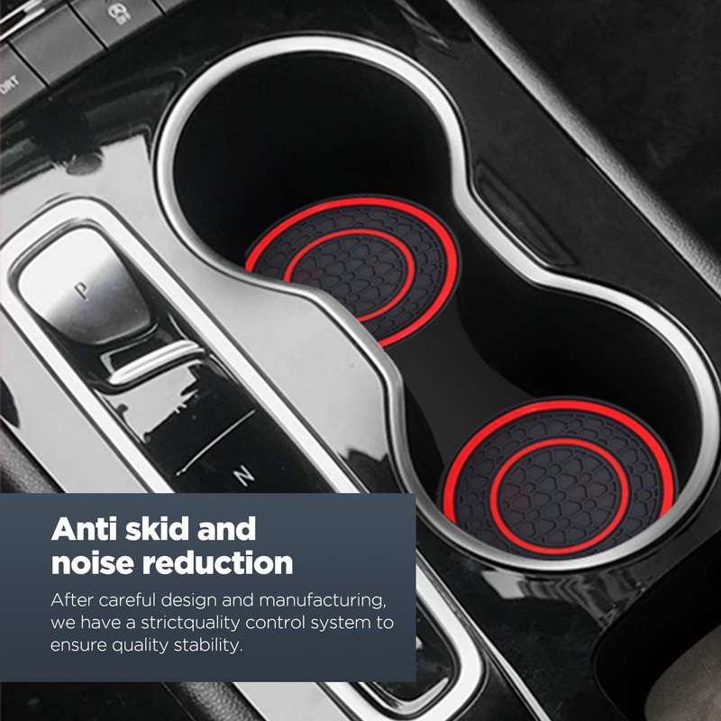 2 PCS Car Cup Holder Coaster,Car Coasters Cup Mats,2.75 Inch