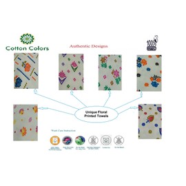 Cotton Colors Cotton Bath Towel (Multicolour, 30x60 Inches)-Pack of 3 Pieces