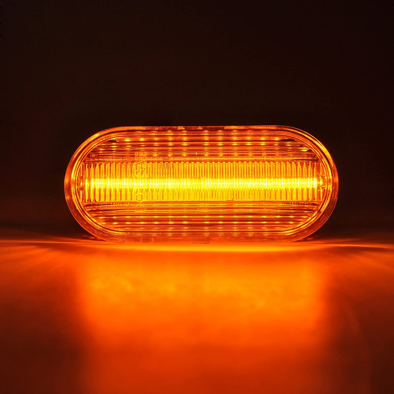LED Side Indicator Black Oval Left and Right Set Registration