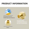 Bwintech 2 Pcs 3/8" Female to 1/4" Male BSP Thread