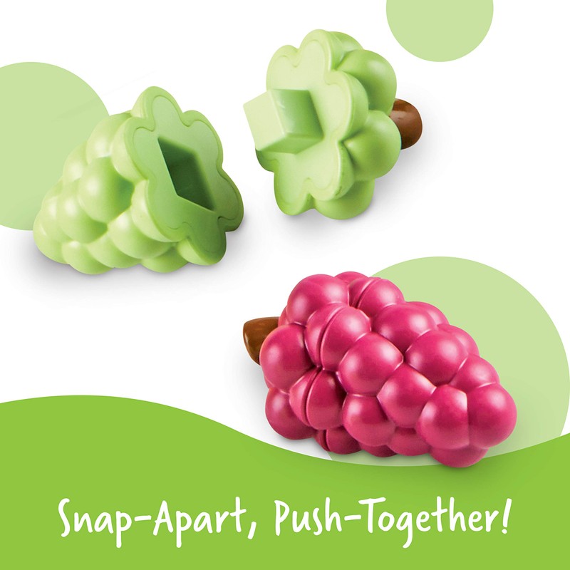 Learning Resources Snap-n-Learn Geometry Fruit Fine Motor Skills Toy for
