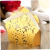 WHAMVOX 50pcs Wedding Favor Boxes Hollow Craft Paper Candy Boxes