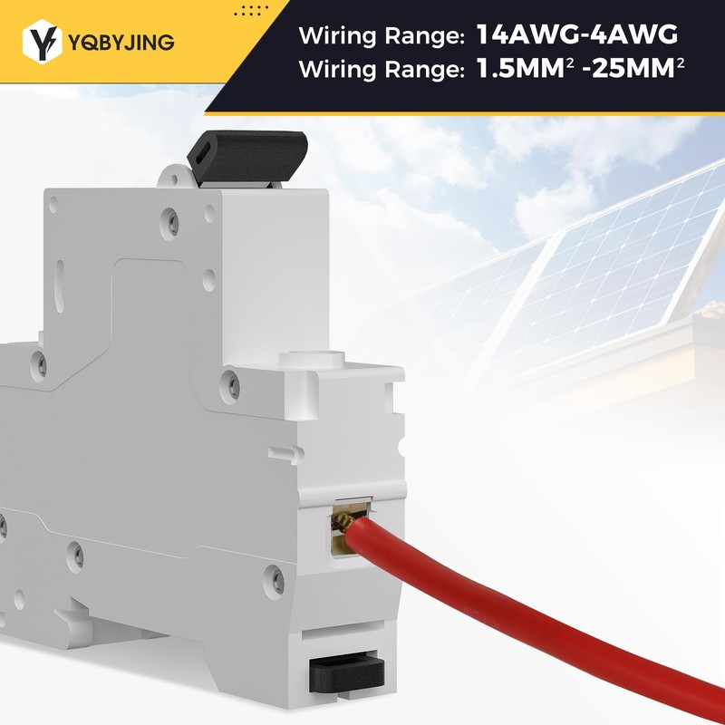 YQBYJING DC Circuit Breaker 25 Amp Solar Panel Disconnect Switch