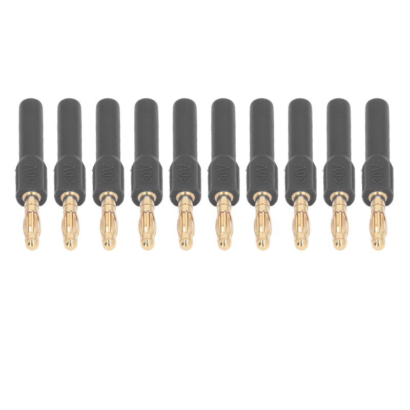 10Pcs Banana Plug 4.0mm Male to 2mm Female Connector 30V