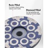 4" Flat Resin Filled Grinding Wheel, Diamond Cup Wheel with