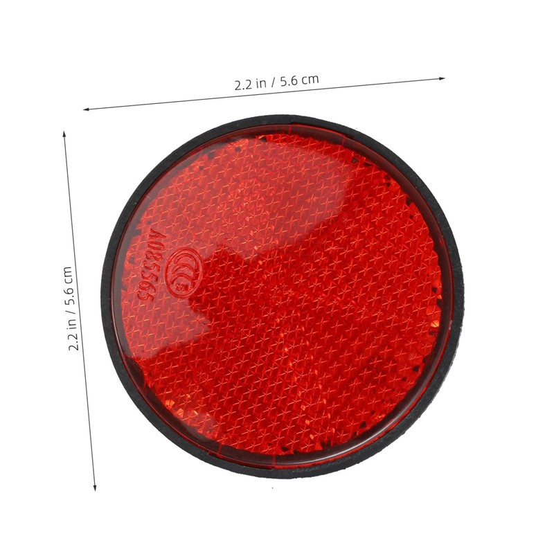 Mobestech 4pcs Car Reflectors Round Vehicle Reflectors for Improved Safety