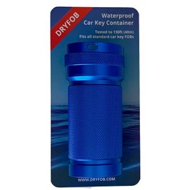DRYFOB Waterproof Car Key Container, Case, Holder - for Scuba Diving and Watersports. Rugged Aluminum. Rated to 330ft(100m)