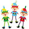 Baker Ross AX398 Christmas Tree Elf Decoration Kits - Pack