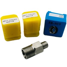 ER11 Collet Adapter with collets for M12 polisher/sander