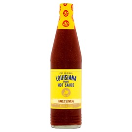 Louisiana Brand Hot Sauce, Garlic Lovers Hot Sauce, 6 FL OZ Glass Bottle (Pack of 3)
