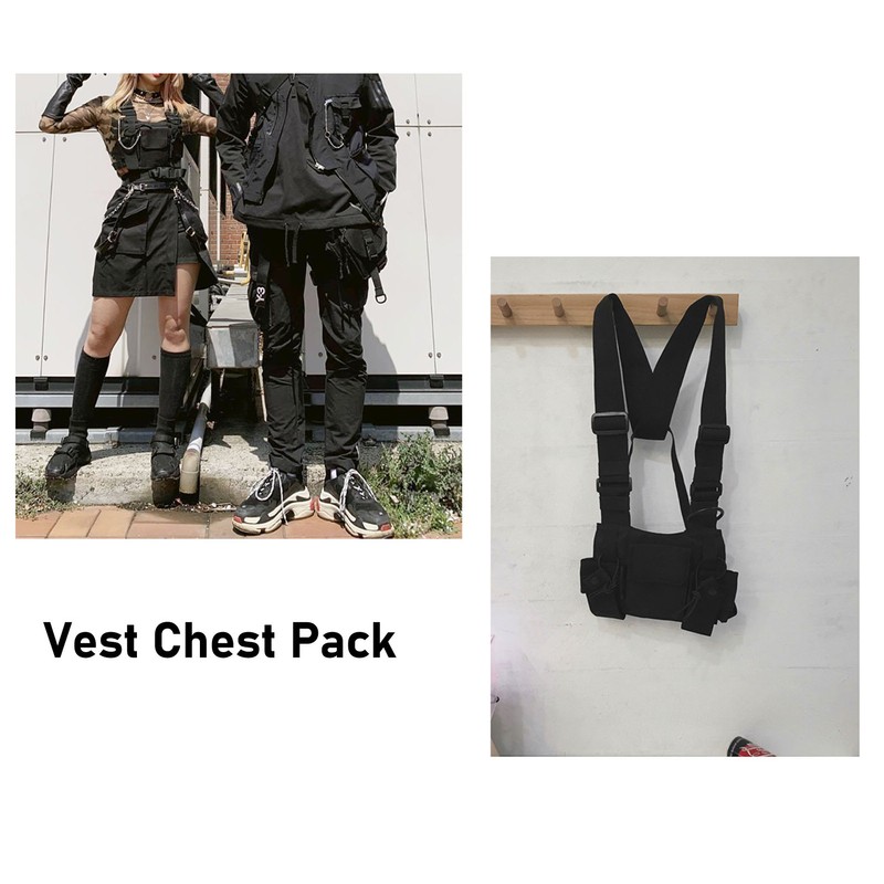 Multifunctional Chest Pack Front Chest Backpack Running Vest Bag for