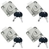 4 PCS Draw Cam Locks with Keys for File Cabinet