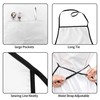 Mshutbna Masonic Kitchen Aprons for Men with Pockets Black Apron