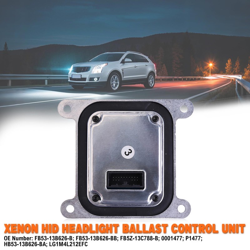 Slakerbe 2PCS LED Headlight Module Control Unit, FB53-13B626-B FB53-13B626-BB FB5Z-13C788-B
