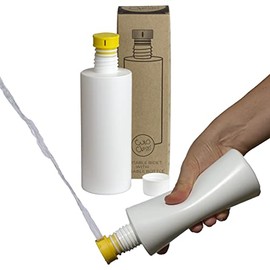 CuloClean Portable Bidet for Toilet or Travel (Yellow). Peri Bottle for Men and Women. Handheld Spray. Bath Essentials (CuloClean + Bottle, 1pcs Yellow)