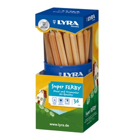 LYRA Super Ferby, Graphite Runddose mit 36, Graphitstiften, Graphit