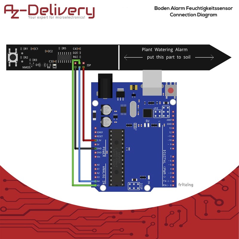 AZDelivery Plant Watering Alarm Alert Parent