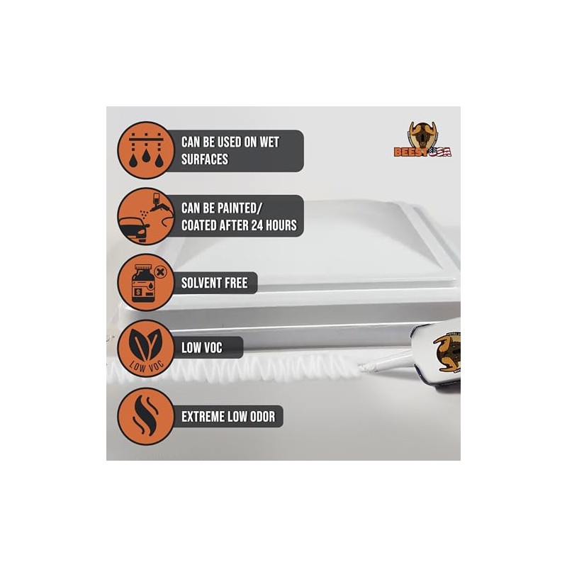 BEEST Self-Leveling RV Roof Sealant - 10 Oz for Waterproof