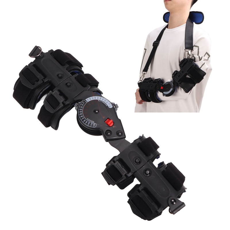 Hinged Elbow Brace with Sling Adjustable Stabilizer Splint Arm Injury