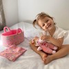 OUOZZZ Baby Doll with Carry Bag and Doll Accessories, Pink,