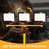 30000 Lumen Work Lights with Stand, 300W Three Head LED