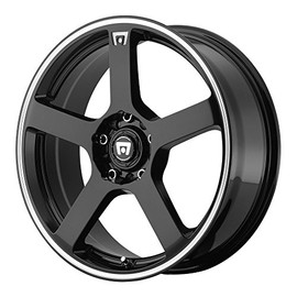 Motegi Racing MR116 Gloss Black Wheel With Machined Flange (16x7"/5x108, 114.3mm, +40mm offset)