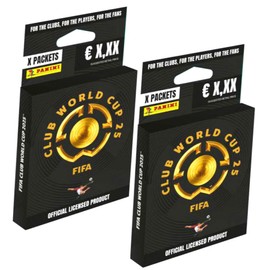 Bundle with Panini Fifa Clup World Cup 2025 Sticker - World Cup Collectible Sticker - Selection + Exclusive Birthday Card (2 Blisters)