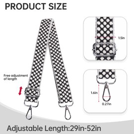 Purse Straps Replacement Crossbody Wide Bag Strap for Purses Adjustable Shoulder Straps for Women Handbags