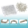 Hocansen 300 Pieces Eye Pins 13x6mm Small Screw Eye pins