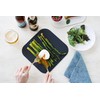 Ihara Kusai CPLSL-B Cutting Board Cut Plate Square Large, Black,