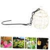 WOONEKY 6Pcs Feeder for Garden Hanging Outdoor Bird Feeding Container