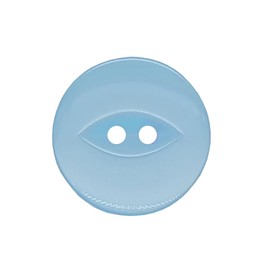 20 Pack Round Acrylic Fish Eye Buttons, Baby Buttons, Sewing, Knitting Craft Buttons - Light Blue 16mm / 26 Lignes