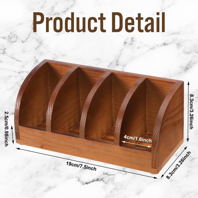 Yiyiring Natural Wooden Multi-bar Soap Holder 7.5 x 3.2 x