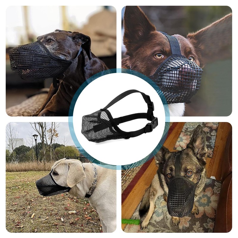 Muzzle for Dogs, Dog Muzzle, Breathable, Soft, Prevents Licking Scratches,