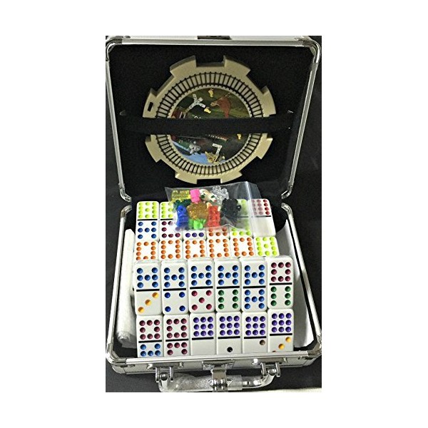 Mexican Train & Chicken Domino Set, Professional Set of 91, Double of 12