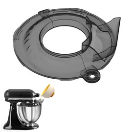 Pouring Shield Compatible with Kitchen aid 4.5-5QT Mixer Bowl, Safety Pouring Shield, for Kitchen Aid Accessories and Attachments, Kitchen Aid Stand Mixers with Removable Pour Spout, Black