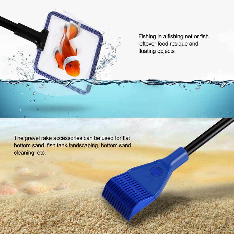 6 in 1 Aquarium Fish Tank Cleaning Tool Kit Net