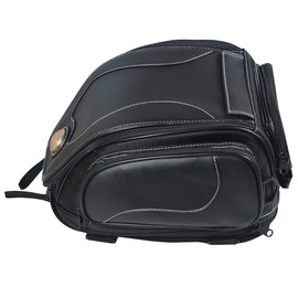 Willbros Motorcycle Tail Bag Waterproof Leather Rear Seat Bags Luggage Saddle Helmet Bag Vintage Multifuction