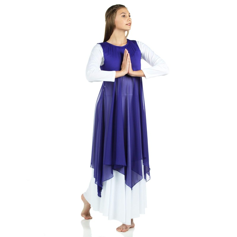 Danzcue - Chaleco para niños, Púrpura profundo, Large/X-Large-Child
