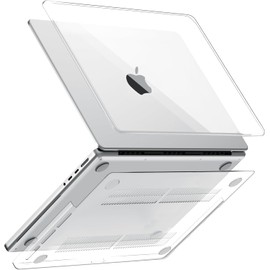 CLM-Tech Case Compatible with MacBook Pro 14 Inch M4 M3 M2 M1 Pro/Max Protective Case 2024-2021 A3112 A3185 A3401 A2918 A2992 A2779 A2442 - Ultra Thin Hard Shell Snap Case Cover Transparent