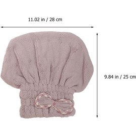 BESTYASH 2 Piezas Gorros Secador De Pelo, Toalla De Secado RáPido VellóN De Coral Toalla Absorbente De BañO CóModos, Para Secar El Cabello De Mujer