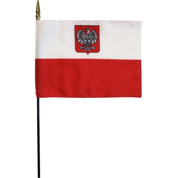 Poland (Eagle) - 8 in x 12 in World Stick