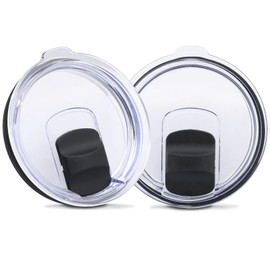 2Pcs 30 oz Tumbler Lid Compatible with Yeti, 2Pcs Magnetic Slider Switch,Replacement Lids Compatible for YETI 30 oz Tumbler,35 oz Straw Mug,14 oz Mug,Rambler,Ozark Trail,Old Style Rtic