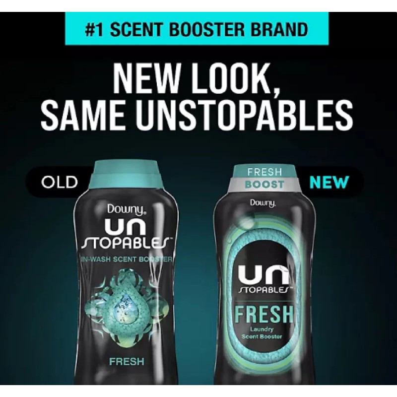 Downy Unstopables In-Wash Laundry Scent Booster Beads, Fresh, 39.9 oz