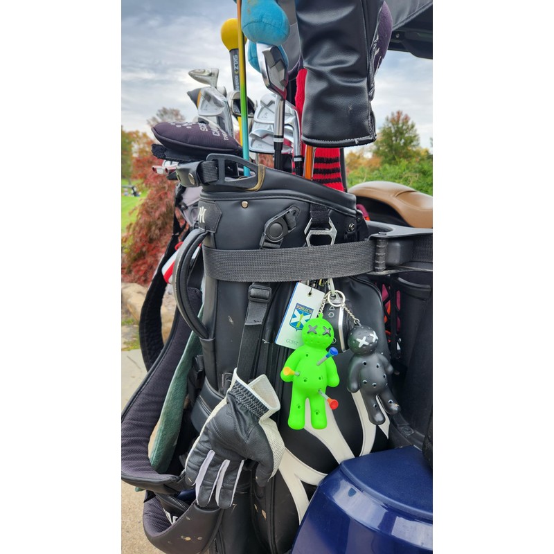 Voodoo Golf Ball Tee Holder | Novelty Keychain Accessory for