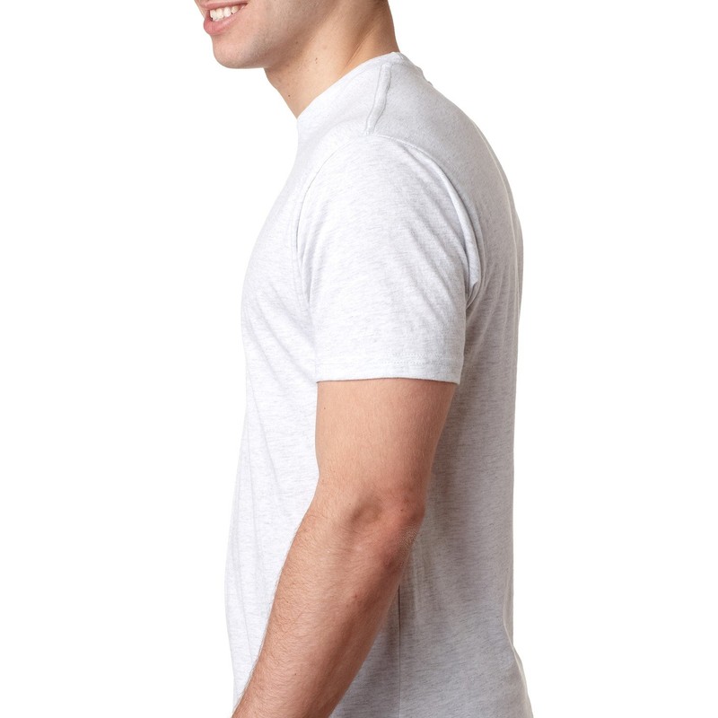 Next Level Men's Triblend Crew M HEATHER WHITE