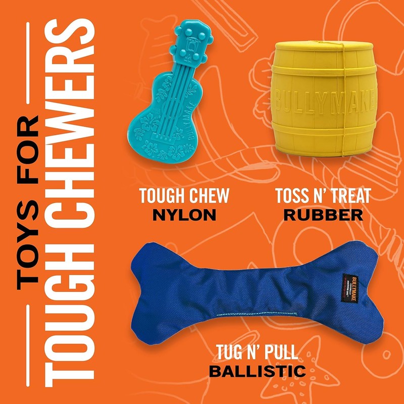 BULLYMAKE Rubber Keg Chew Toy For Dogs | Durable Dog