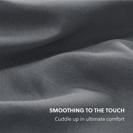 Bedsure King Fitted Sheet Only - Bed Sheets Extra Deep Pocket 16 inch, Ultra Soft Bottom Sheet for King Size Bed, Grey, 78" x 80"